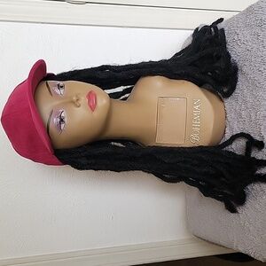 Baseball Dreadlocks Wig Cap Twist Dreadlocks Straight Synthetic Hair